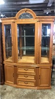 58x80 lighted 2 piece hutch. Made in Canada