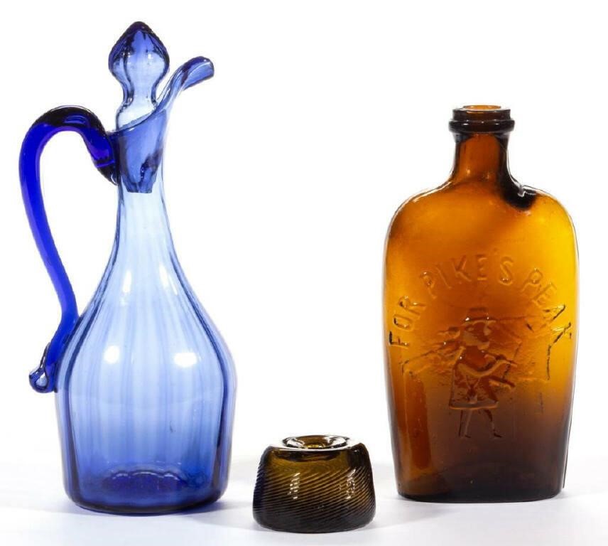 Rare pattern-molded wares and bottles/flasks