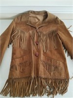 Leather Native American Style Jacket