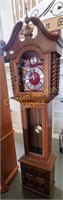 Grandfather clock (info below), 18.5 L x 11" W x