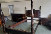 Queen (info below) Bed frame w/ headboard,