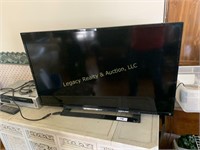 Sony flat screen TV w/ Sylvania VCR