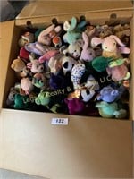 Numerous Beanie Babies and dolls