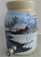 Hand Painted Water Dispenser - 10" Tall