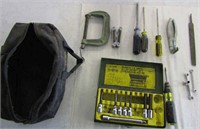 Lot of Misc Tools & Small Bag