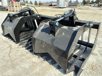 75" Skid Steer Rock & Brush Grapple