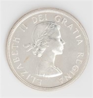 Coin 1956 Canada Silver Dollar - Scarce In GEM BU