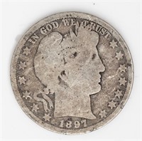 Coin 1897-O United States Barber Half Dollar