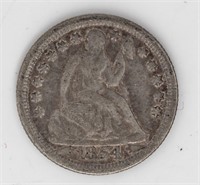 Coin 1854-O Seated Liberty Dime - Extra Fine