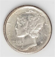 Coin 1919-D United States Mercury Dime - Choice BU
