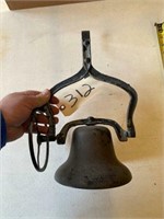 6" dinner bell with wheel