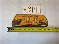 New Mexico Cattle Growers Assoc. Sign 10"x 4"