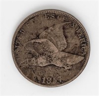 Coin 1857 United States Flying Eagle Cent