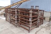 APPROX 35 32"X48" STEEL STANDS
