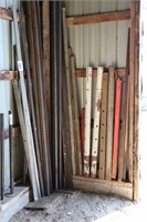 ASSORTED CHANNEL IRON, I BEAMS & POSTS