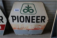 PIONEER TIN SIGN - 33"X30"