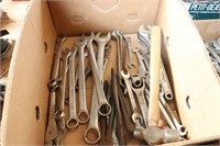 BOX OF ASSORTED WRENCHES