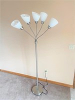 6ft floor lamp with adjustable heads