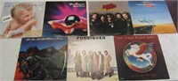 Lot of 7 Vintage Records Van Halen - Foreigner