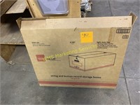 5 Cardboard File Boxes
