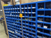 Hardware and Blue Metal Storage Bins