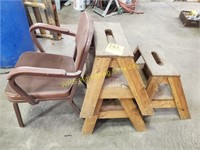 3 Step Stools and Chair