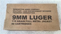 (50) Remington 9MM Luger ammunition