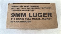 (50) Remington 9MM Luger ammunition