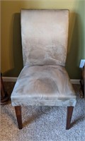 Suede Cushioned Chair