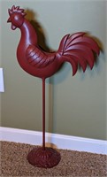 Metal Rooster Decoration, 26"T