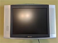 Emerson TV w/ Speakers, Stand, and Remote. 24"W x
