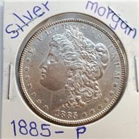 35 - 1885 "P" SILVER MORGAN DOLLAR