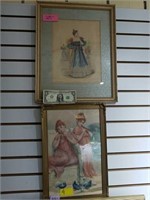 2 FRAMED PRINTS