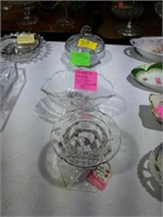 3 PCS: 2 HEISEY & ROYAL DOLTON CRYSTAL