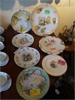 7 ASSTD HAND PAINTED & OTHER PLATES
