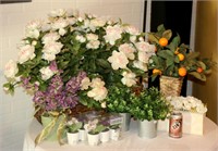 Decorative Faux Flowers Floral Displays & Baskets