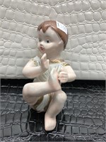 Porcelain Baby Boy Figurine