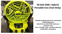 18-Volt Hybrid Portable Fan (Tool Only)