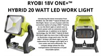 RYOBI 18V ONE+™ HYBRID 20 WATT LED WORK LIGHT