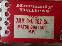 7 MM CAL. 162GR. MATCH BOATTAIL H.P.  BULLETS