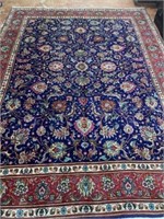 Hand Crafted Wool Oriental Rug, 10' x 13'