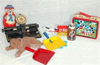 Vintage Toys - Dial Typewriter, Cast Iron, Clown