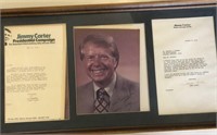 Framed Signed photo of Jimmy Carter