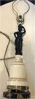 Vintage Figural Lamp with Marble Base