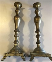 (2) Brass Candlestick Holders