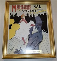 Framed French Moulin Rouge Advertisement