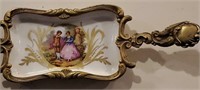 French hand painted trinket plate