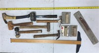 Assorted Hammers, Mallets & Concrete Hand  Tools