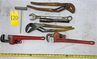 Assorted Channel Lock Pliers, Pipe Wrenches