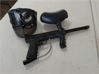 PAINTBALL GUN AND MASK